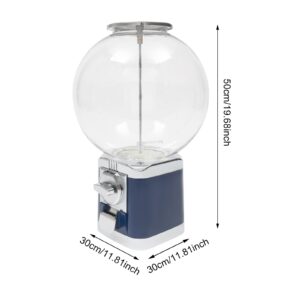 awolsrgiop Candy Dispenser Vending Machine, Candy Machine Gumball Machine Maker Big Bubble Candy Dispenser Machine Toy Vending Machine For Kids 1.26” Ball Bulk Vending Machines w/Key (Dark Blue)