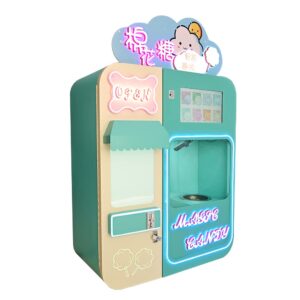 Cotton candy automatic production and vending machine