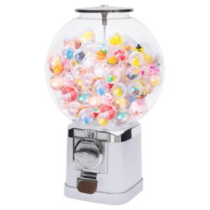 mhdunuesk big bubble gumball machine,vending machines for business,machine capacity 500 pieces 1.26inch ball or candy,for selling small capsule toys candy (lm-202b white)