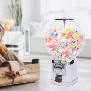 MhdunueSK Big Bubble Gumball Machine,Vending Machines for Business,Machine Capacity 500 Pieces 1.26inch Ball or Candy,for Selling Small Capsule Toys Candy (LM-202B White)