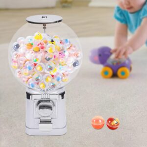 MhdunueSK Big Bubble Gumball Machine,Vending Machines for Business,Machine Capacity 500 Pieces 1.26inch Ball or Candy,for Selling Small Capsule Toys Candy (LM-202B White)