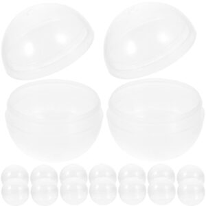 HOMSFOU 50pcs Shell Balls for Capsules Body Wash Refill Ocean Empty Gumball Containers Mini Decor Mm Translucent Plastic