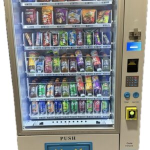 COMBO VENDING MACHINE GLASS FRONT W/CREDIT CARD READER