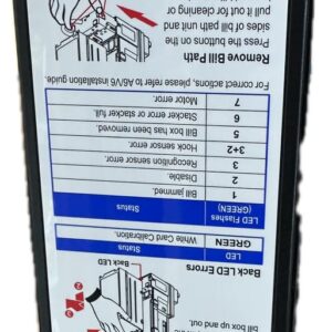 COMBO VENDING MACHINE GLASS FRONT W/CREDIT CARD READER