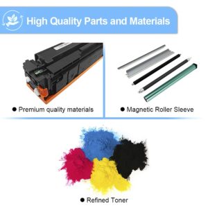 LAIPENG 4 Colors Compatible Toner Cartridge M C250 P C300 P C301 C250H C300W for Ricoh M C250FWB P C301W Printers, High Capacity 6,900 for Black & 6,300 Pages for Cyan Magenta Yellow