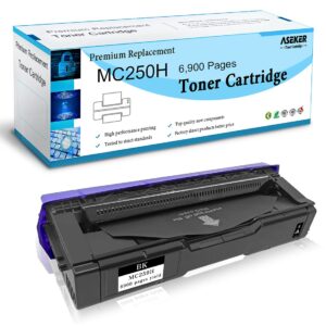 aseker compatible m c250h toner cartridge 408336 for ricoh m c250 c250fw c250fwb p c300 c300w c301 c301w printer high capacity 6900 pages （black x 1）