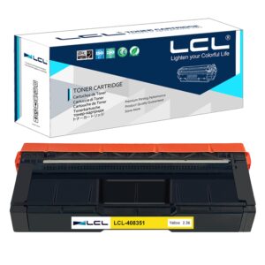 lcl remanufactured toner cartridge replacement for ricoh 408351 m c250 m c250fwb pc300w (yellow 1-pack)
