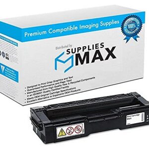 SuppliesMAX Compatible Replacement for Ricoh M-C250FW/M-C250FWB/P-C301W Black Toner Cartridge (6900 Page Yield) (Type M-C250H) (408340)