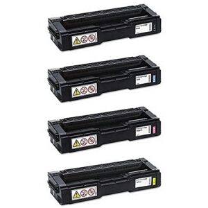 SuppliesMAX Compatible Replacement for Ricoh M-C250FW/M-C250FWB/P-C301W Toner Cartridge Combo Pack (BK/C/M/Y) (Type M-C250H) (40835MP)