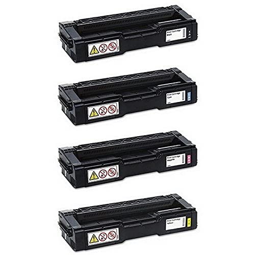 SuppliesMAX Compatible Replacement for Ricoh M-C250FW/M-C250FWB/P-C301W Toner Cartridge Combo Pack (BK/C/M/Y) (Type M-C250H) (40835MP)