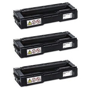 SuppliesMAX Compatible Replacement for Ricoh M-C250FW/M-C250FWB/P-C301W Black Toner Cartridge (3/PK-6900 Page Yield) (Type M-C250H) (408352_3PK)