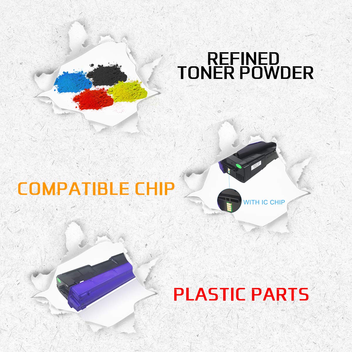 Compatible Toner Cartridge SP C250 C261 Black High Capacity 2300 Pages GREENPRINT for RICOH Aficio SP C250DN C250SF C261SFN C261SFNw C261DNw Laser Printers