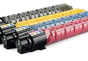 SAIDING Remanufactured Toner Cartridge Compatible for Ricoh IMC400 IMC300 842370 842371 842372 842373 to Use with IM400 IMC 400F IMC400SRF IMC 300F IMC300SRF Printer (4 Pack)