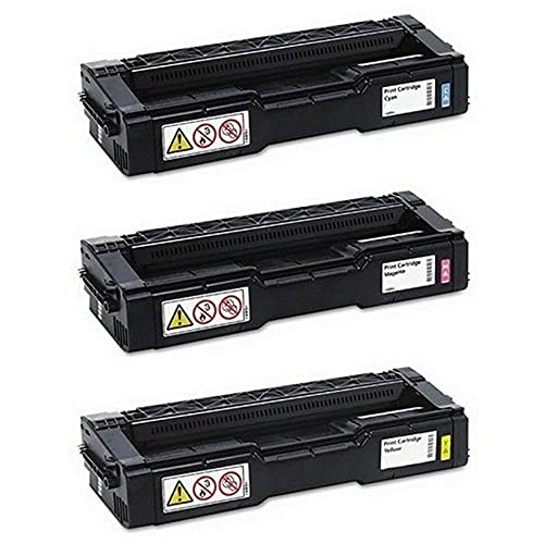 SuppliesMAX Compatible Replacement for Ricoh M-C250FW/M-C250FWB/P-C301W Toner Cartridge Combo Pack (C/M/Y) (Type M-C250H) (40835CMY)