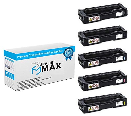 SuppliesMAX Compatible Replacement for Ricoh M-C250FW/M-C250FWB/P-C301W Toner Cartridge Combo Pack (2-BK/1-C/M/Y) (Type M-C250H) (408332B1CMY)