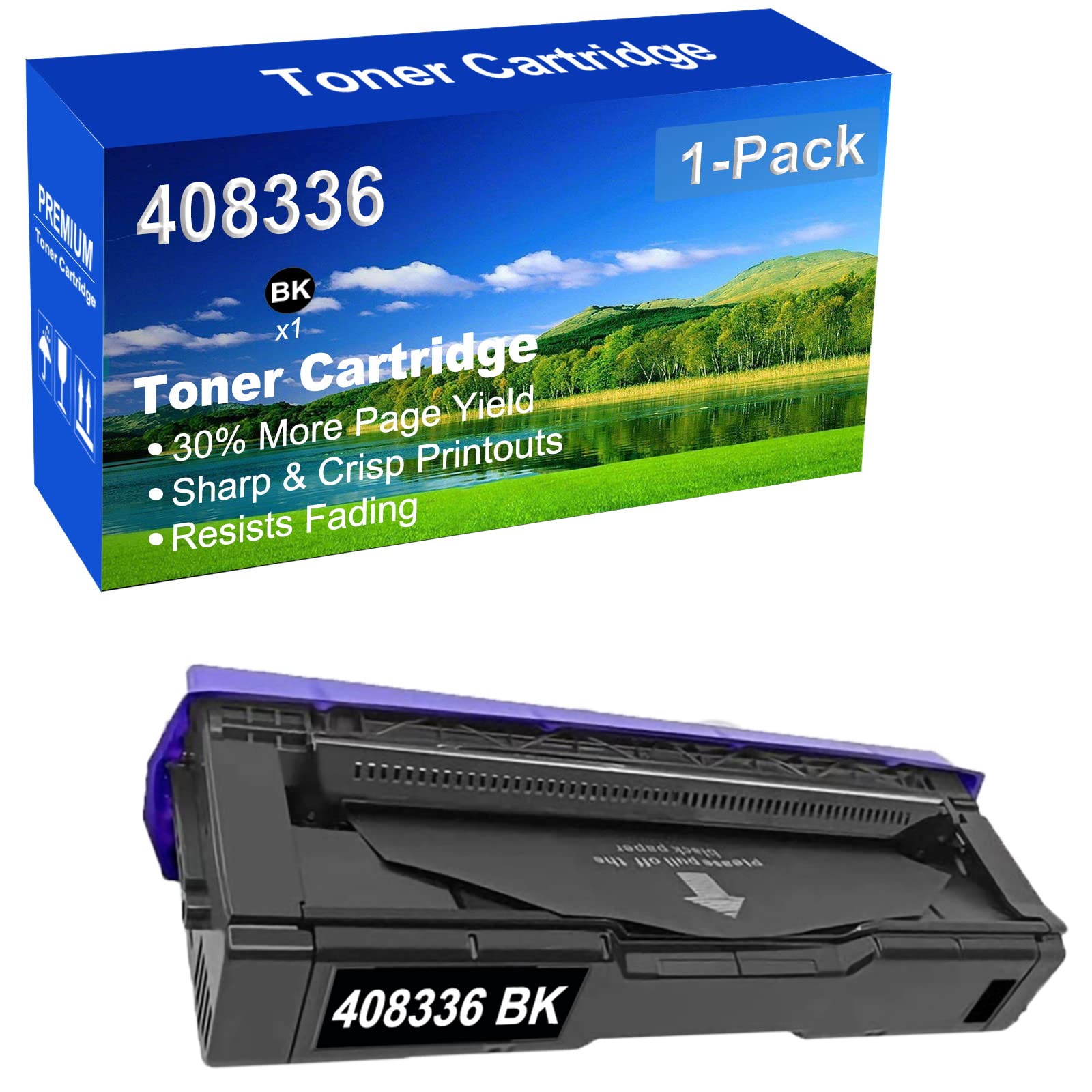 SINIYA 1-Pack (Black) Compatible High Capacity 408336 Toner Cartridge Used for Ricoh M C250 C250FW C250FWB C251FW, P C300 C300W C301 C301W C311W Printer