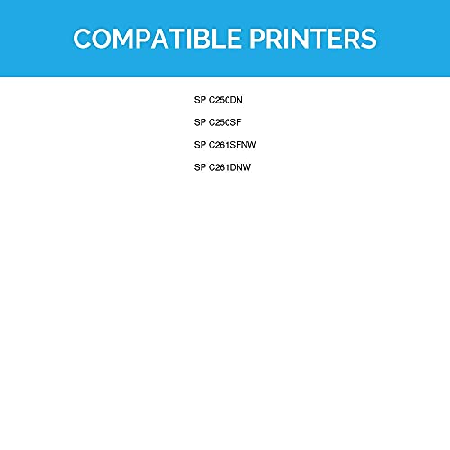 LD Products Compatible Toner Cartridge Printer Replacements for Ricoh SP C250A (1 Cyan, 1 Magenta, 1 Yellow, 3-Pack) for use in SP C250DN, SP C250SF, SP C261SFNw & SP C261DNw