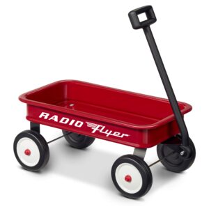 radio flyer 16.5” retro toy wagon (amazon exclusive), red wagon toy for ages 1.5+