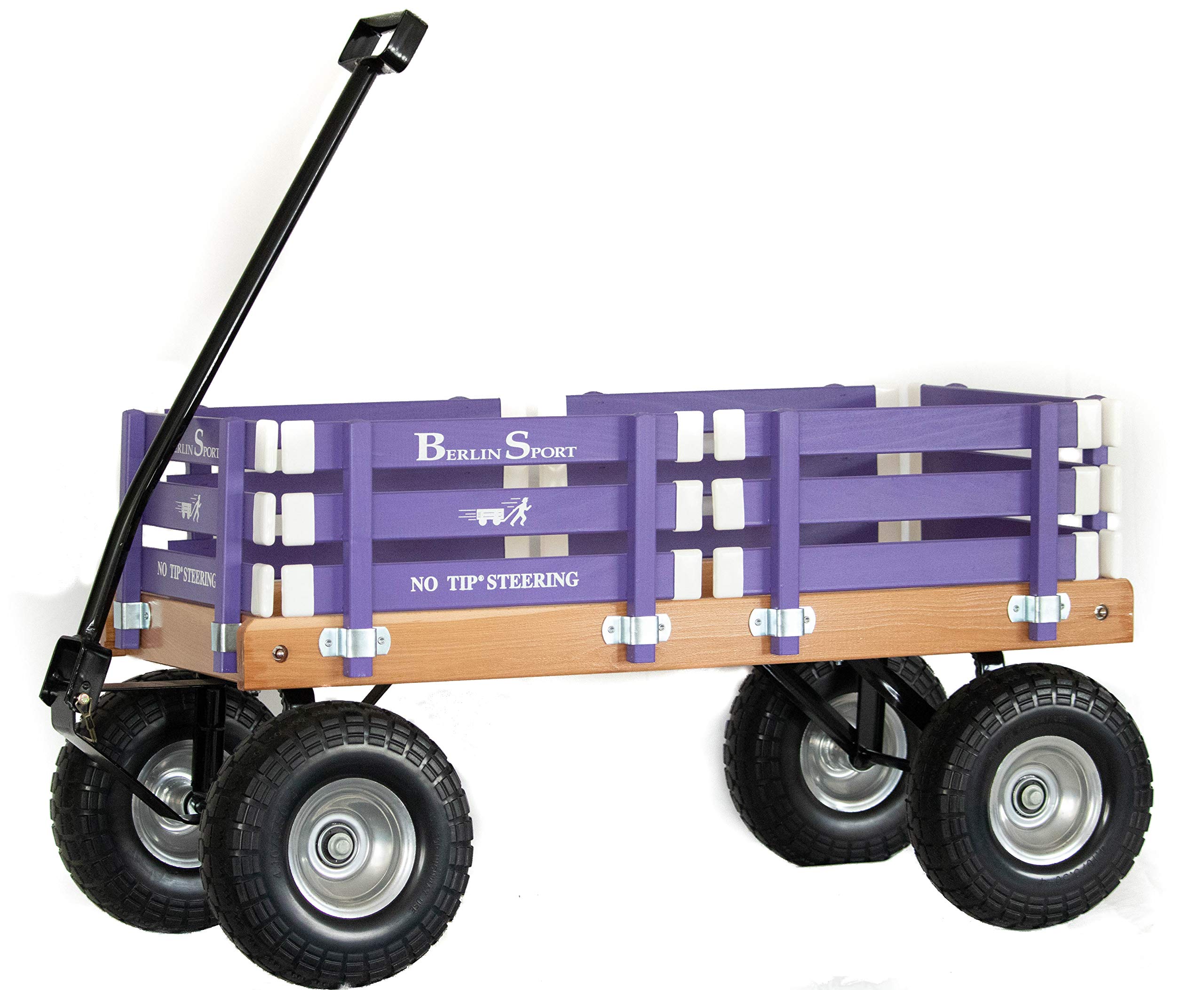 Berlin Flyer Sport Wagon - Model F410 - Amish Made in Ohio, USA - 10" No-Flat Tires (Purple)