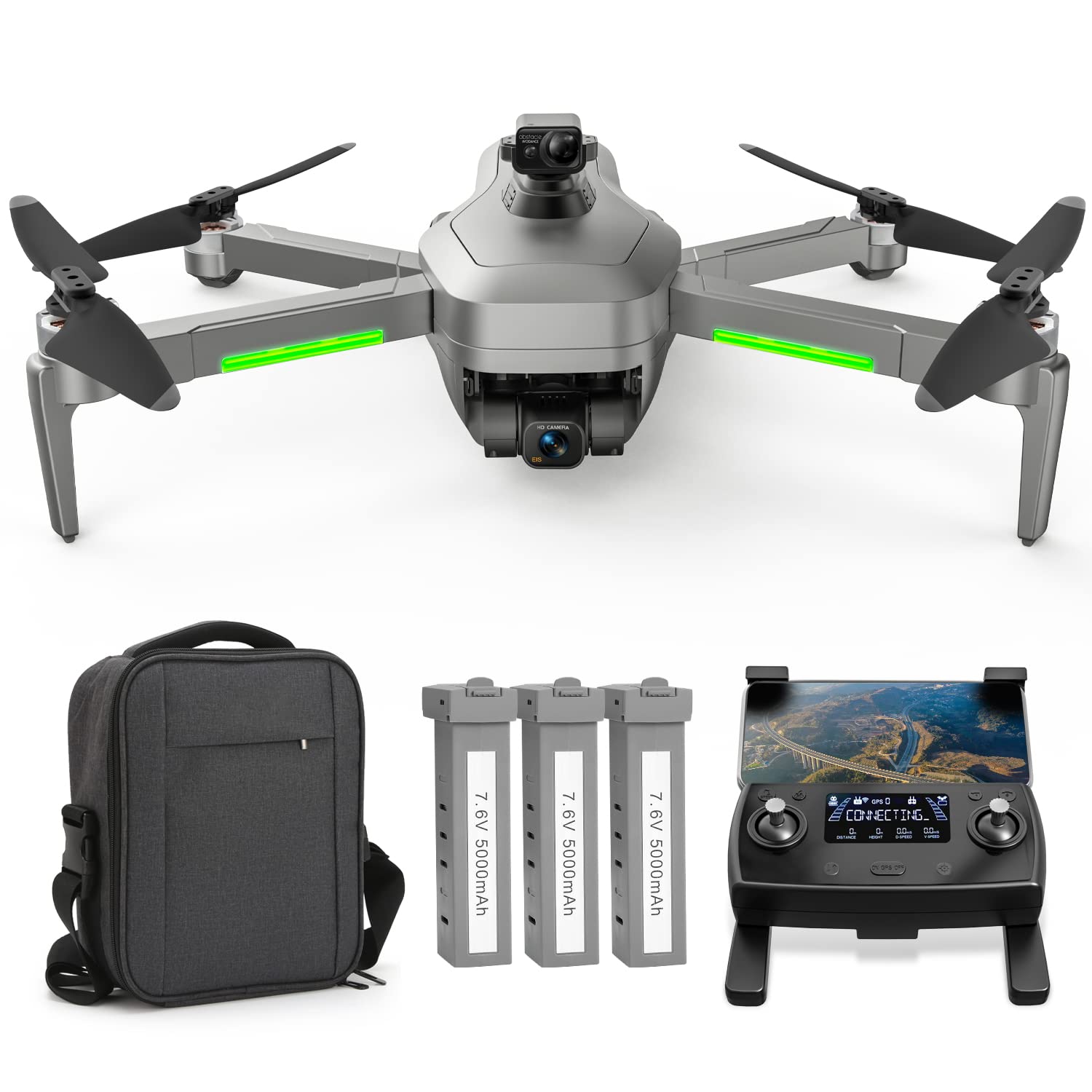 Tucok 193MAX2S Drones with Camera for Adults 4K,3-Axis Gimbal with EIS UHD Camera,99-Min Flight Time,4KM Video Transmission,Obstacle Avoidance,Auto Return Home,GPS FPV RC Quadcopter with Brushless Motor