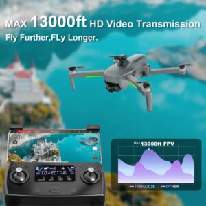 Tucok 193MAX2S Drones with Camera for Adults 4K,3-Axis Gimbal with EIS UHD Camera,99-Min Flight Time,4KM Video Transmission,Obstacle Avoidance,Auto Return Home,GPS FPV RC Quadcopter with Brushless Motor