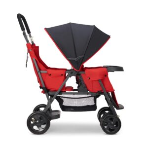 Joovy Caboose Graphite Red Polyester Stroller with 55% Steel, 25% Plastic, 20% Polyester Fabric