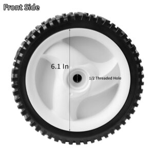 Lawn Mower Wheels Front Drive fit for Craftsman Husqvarna Lawn Mower Parts 532403111 94231X427 583719501 2 Pack 8" X1-3/4 Wheel Self Propelled Replaces AYP Oregon72-344