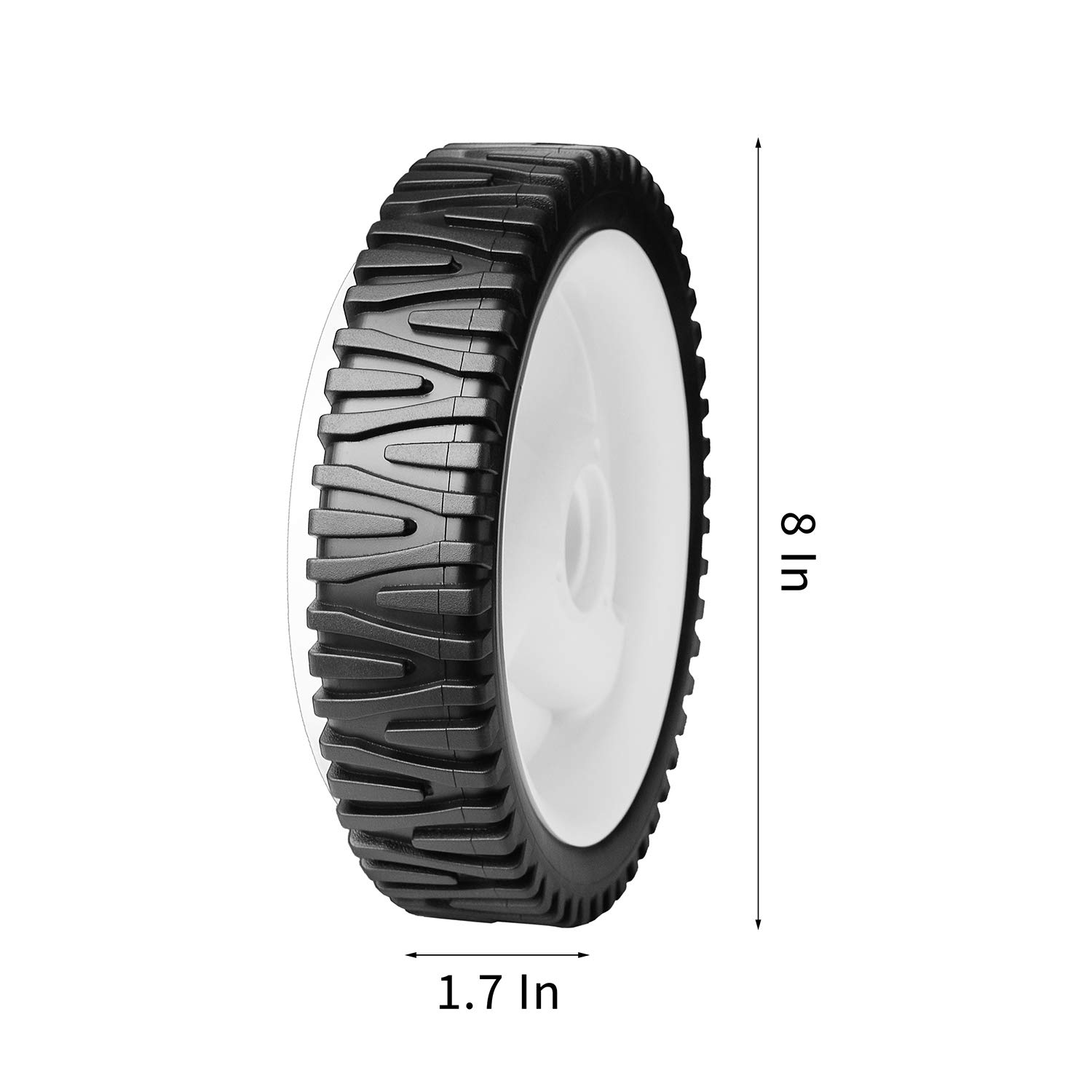 Lawn Mower Wheels Front Drive fit for Craftsman Husqvarna Lawn Mower Parts 532403111 94231X427 583719501 2 Pack 8" X1-3/4 Wheel Self Propelled Replaces AYP Oregon72-344