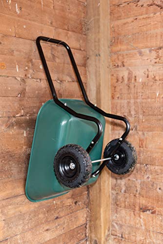 Garden Star 70019 Garden Barrow Dual-Wheel Wheelbarrow/Garden Cart