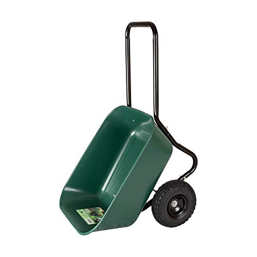 Garden Star 70019 Garden Barrow Dual-Wheel Wheelbarrow/Garden Cart