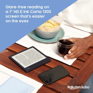 Kobo Libra 2 | eReader | 7” Glare Free Touchscreen | Waterproof | Adjustable Brightness and Color Temperature | Blue Light Reduction | eBooks | WiFi | 32GB of Storage | Carta E Ink Technology | White