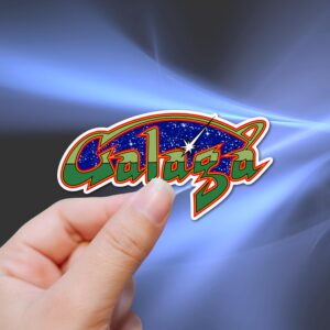 4" Galaga Art Retro Nostalgic Video Game Laminated Sticker Decal gift perfect for laptop, kindle, pc, tumbler, tablet and more