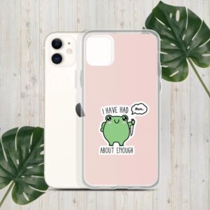 I Have Had About Enough Frog Sticker, Frog With Knife Sticker, Cute Frog Stickers, Animal Sticker, Water Assitant Die-Cut Vinyl Funny Decals for Laptop, Phone, Water Bottles, Kindle Sticker