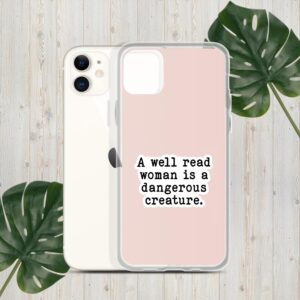 A Well Read Woman is Dangerous Creature Sticker, Quote Stickers, Book Club Sticker, Reading Sticker, Water Assitant Die-Cut Vinyl Funny Decals for Laptop, Phone, Water Bottles, Kindle Sticker