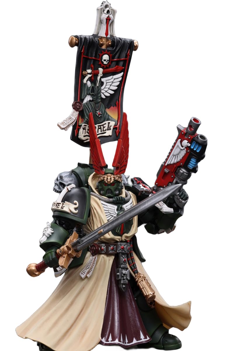 HiPlay JoyToy Warhammer 40K Collectible Figure: Dark Angels Supreme Grand Master Azrael 1:18 Scale Action Figures JT7899 (JT7899 Azrael)