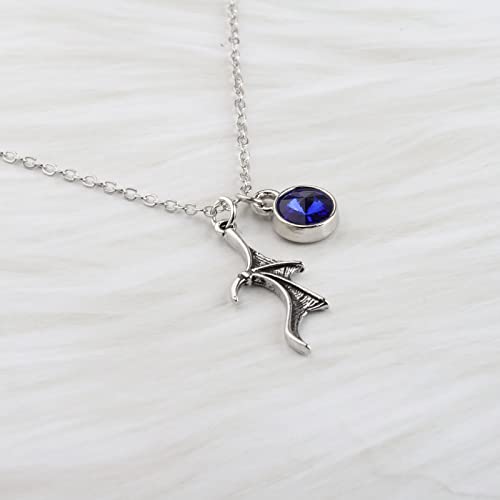 OKEYCH Azriel Rhysand Cassian Fan Gift Necklace Bat B-oys Fan Jewelry Bookish Reader Gift