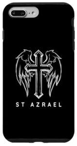 iphone 7 plus/8 plus st azrael archangel traditional christians catholic prayer case