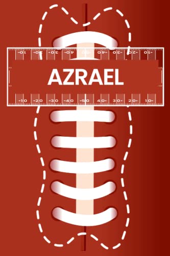 Azrael: Perfect Gift For An Amazing Azrael Rugby lover | A Super Cute rugby Appreciation (6x 9) 100 Pages notebook.Personalized Funny American football Gift for Boys and Men Called Azrael to Write in.