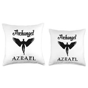 Saint Azrael the Archangel Traditional Catholic Prayer Throw Pillow