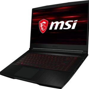 MSI Newest GF63 Premium Gaming Laptop, 15.6"" FHD Thin-Bezel Display,10th Gen Intel Quad-Core i5-10300H, 16GB RAM, 512 GB SSD, GeForce GTX 1650 4GB, Backlit Keyboard, Windows 10, Black