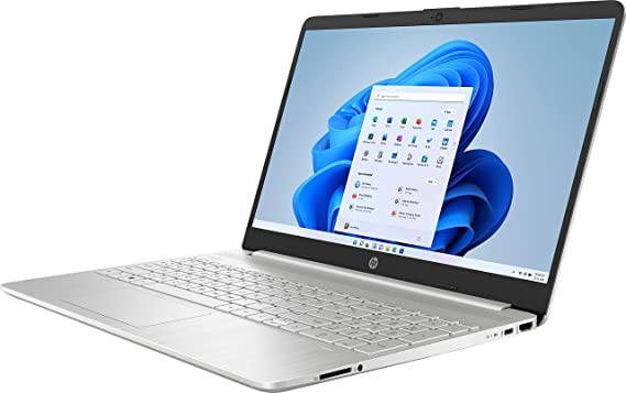 HP Newest Notebook, 15.6" HD Screen Laptop, Intel Core i3-1115G4 (up to 4.1 GHz with Intel Turbo Boost), 16GB DDR4 RAM, 256GB SSD, Webcam, HDMI, Wi-Fi, Windows 11 Home, Natural Silver. W/ELMTech