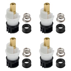 rp25513 faucet stem replacement for delta two handle faucet repair kit includes rp24096 cartridge rp4993 seat and spring rp24097 turn stop1/4, 4 pack