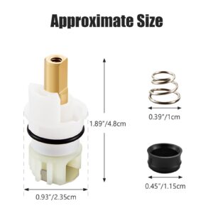 RP25513 Faucet Stem Replacement for Delta two handle Faucet Repair Kit Includes RP24096 Cartridge RP4993 Seat and Spring RP24097 Turn stop1/4, 4 pack