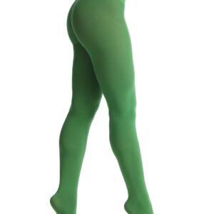 EVERSWE Women's 80 Den Soft Opaque Tights, Women's Tights (Small-Medium, Clover Green)