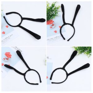 Tentacle Headband Ant Antenna Headband Cartoon Animal Tentacle Hair Bands Hair Hoops Cosplay Party Makeup Headband (Black)