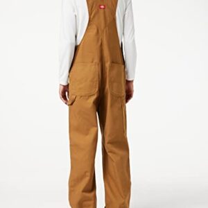 Dickies mens Bib overalls and coveralls workwear apparel, Brown Duck, 30W x 30L US