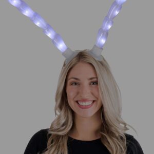 elope White Light-Up Insect Bug Antennae Costume Headband for Adults and Teens