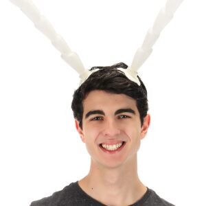 elope White Light-Up Insect Bug Antennae Costume Headband for Adults and Teens