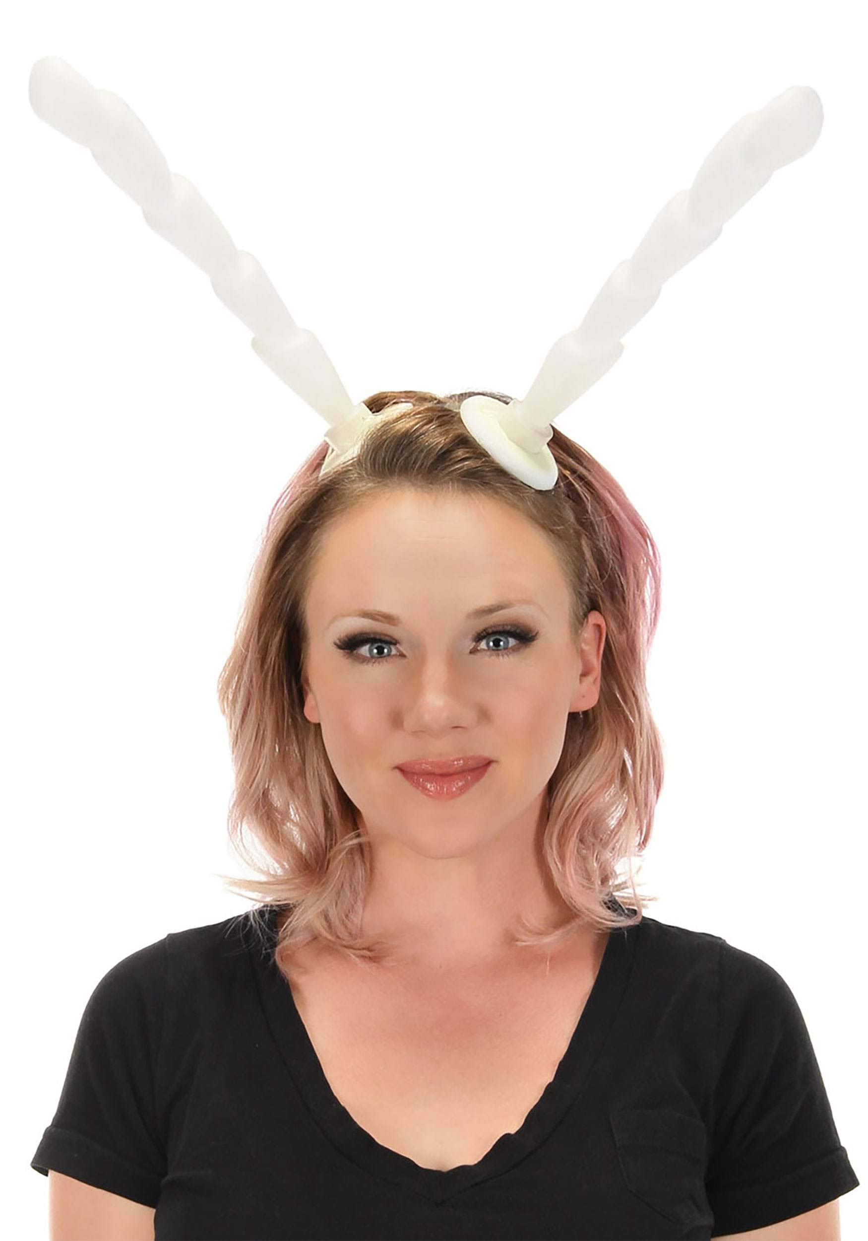 elope White Light-Up Insect Bug Antennae Costume Headband for Adults and Teens