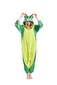 darkcom adult onesie christmas pajamas animal halloween costume green mantis cosplay one piece unisex homewear x-large